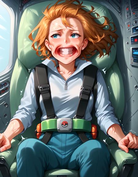G-force training / wind blown face concept for Pony XL