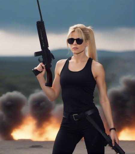 Sarah Connor (Terminator 2: Judgment Day, SDXL LoRA)