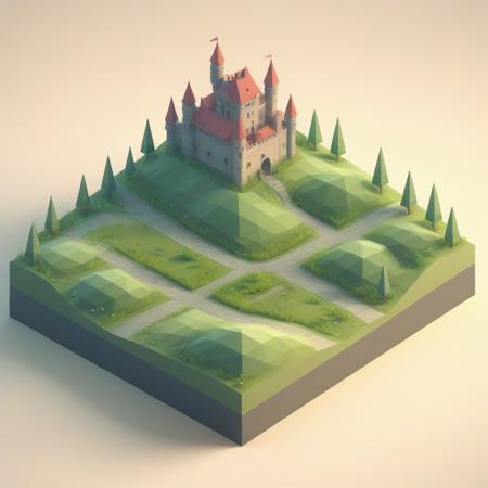 Isometric low poly XL