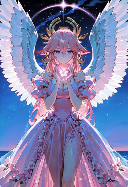 Real Flower Dress - Flower Wings