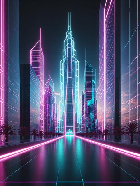 Neon Cyberpunk Vaporwave FLUX & SDXL