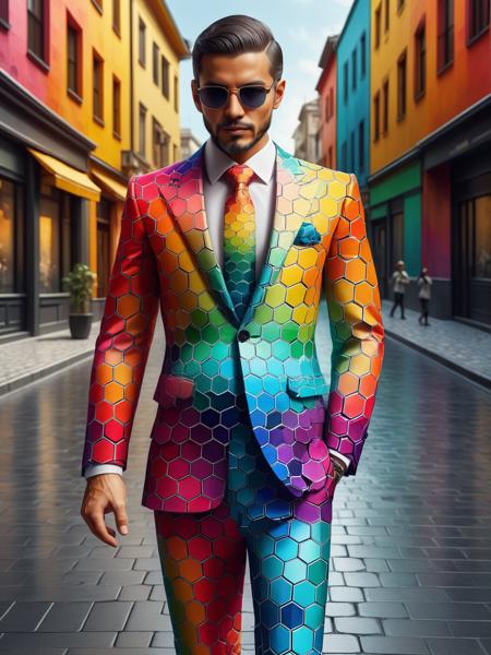 Colorful Hexagons FLUX & SDXL