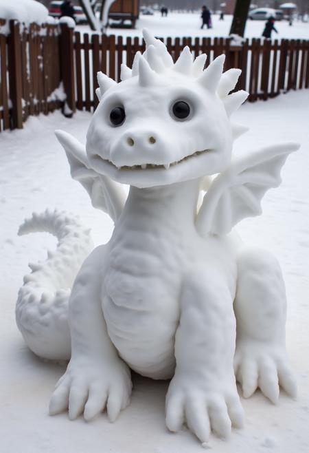 Amateur Snowman Sculptor [FLUX]
