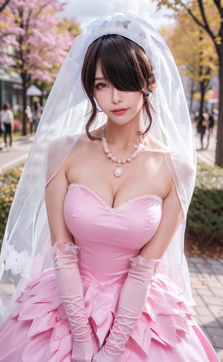 【Cosplay】Tokisaki Kurumi Pink Wedding Dress | Date A Live