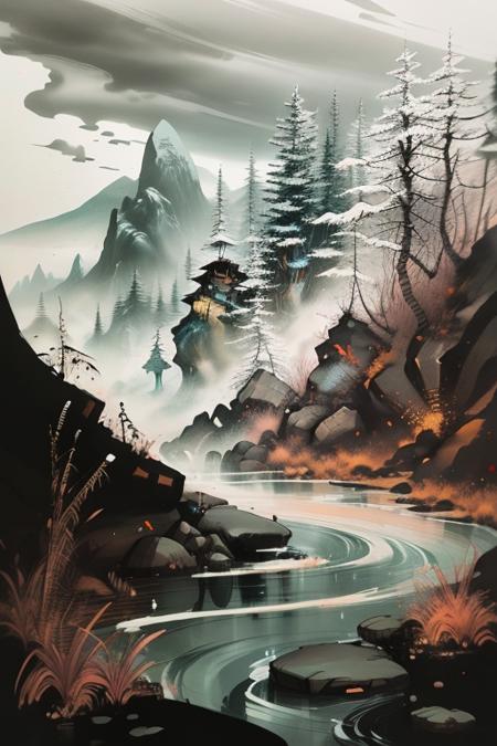 中国彩墨-Chinese ink painting