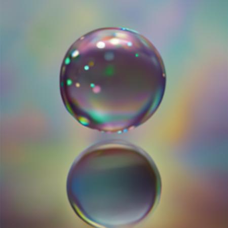 Oil Bubble / Iridescence, Multi-Colored Style Art (7)