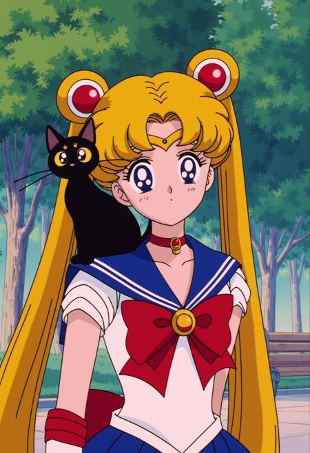 Sailor Moon-esque Retro Anime Style - Lora Flux版本Flux (ID: 790129)