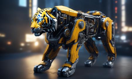XL Special effects mech art style