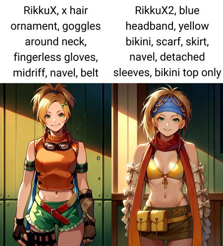 Rikku FFX & FFX-2 | Character LoRA XL