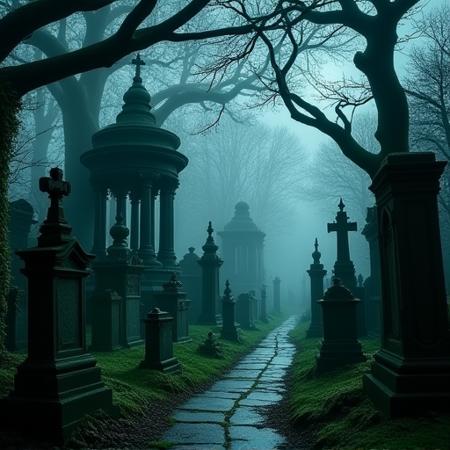 Haunted Streets of Highgate: A Gothic Cemetery Lora