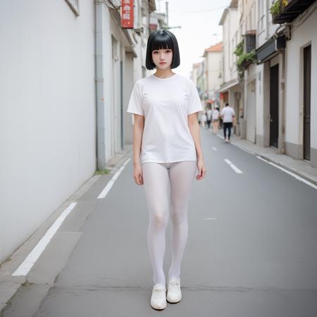 white pantyhose pony