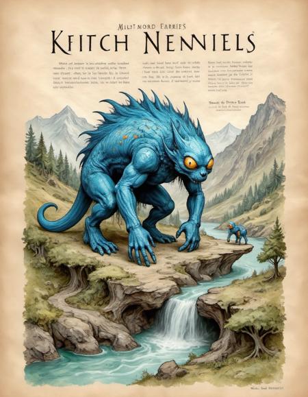 Eldritch Parchment Art  | for Flux.1 dev