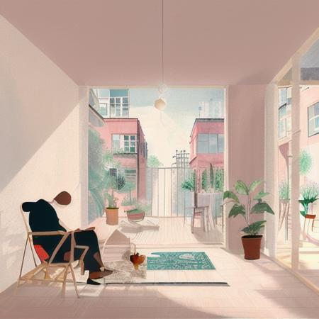 插画风建筑zarch_illustration