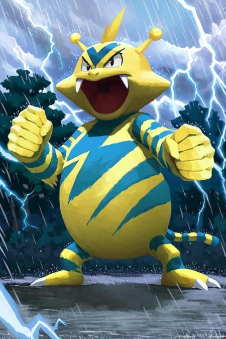 Electabuzz: Thunder Tiger | エレブー (Pokedex #0125) [Pony]