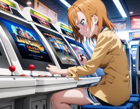 Play Arcade Games / アーケードゲームをプレイ　SDXL