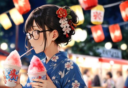 かき氷 shaved ice SDXL