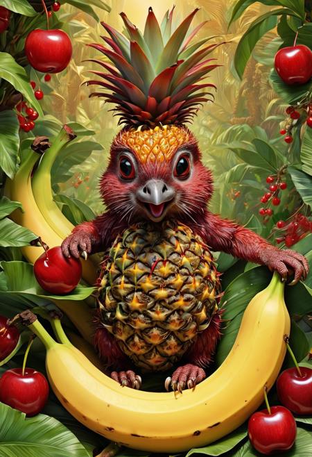 Juicy Fruit World - Exotic Mix style - SDXL
