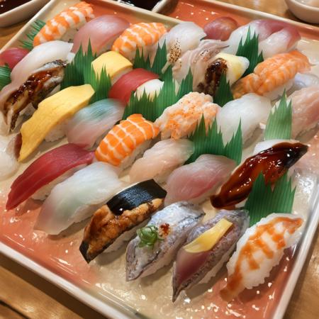 おまかせにぎり盛り合わせ sushi SDXL