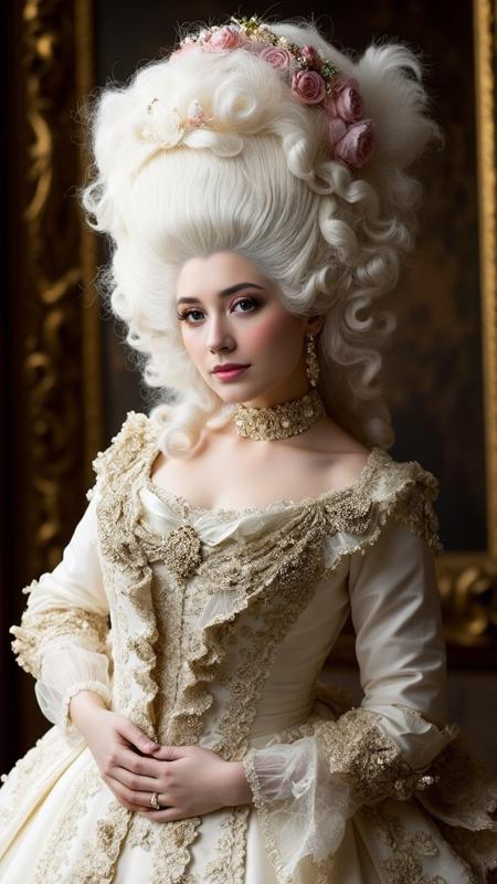 Baroque/rococo hair for FLUX