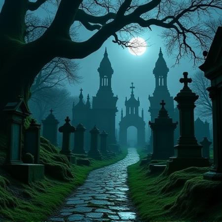 Haunted Streets of Highgate: A Gothic Cemetery Lora