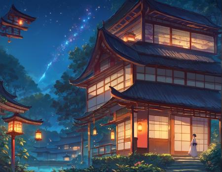 Anime Style Backgrounds for Pony Diffusion