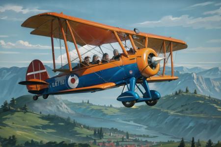 Biplane Lora