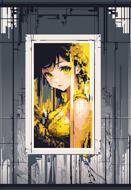 damage pixel art像素故障艺术