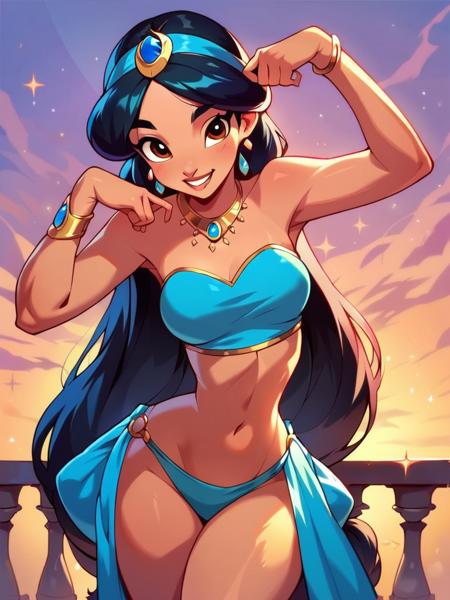 Jasmine (Aladdin) Disney Princess - SD 1.5 | XL PONY - by YeiyeiArt