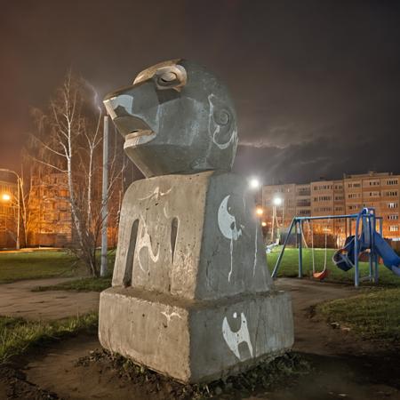 Night Russian Suburbs