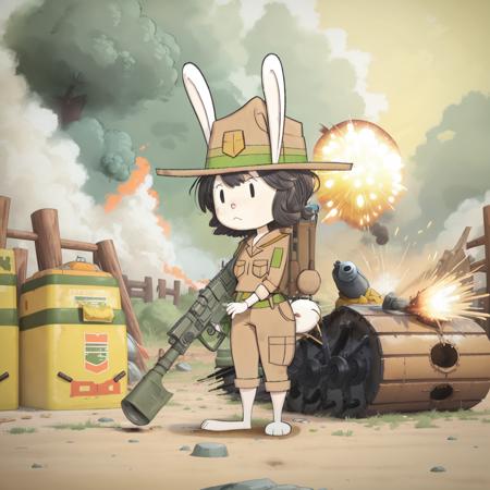 Ranger Rabbit (Elinor Wonders Why) LoRA for SD 1.5 (_r4b_)版本v1.0 (ID: 617017)