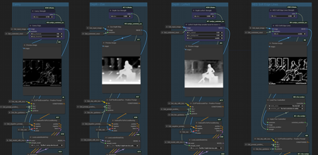 Flux easy multi controlnet selector workflow for ComfyUI