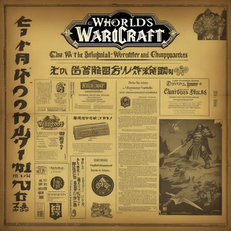 Old japanese newspaper style