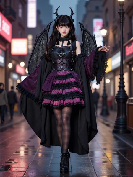 [Flux.1 D][Realistic] Gothic Dress | 哥特风裙子
