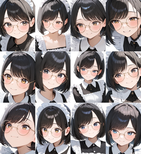 round metal frame glasses1 / illustrious