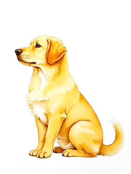 Hand drawn watercolor painting