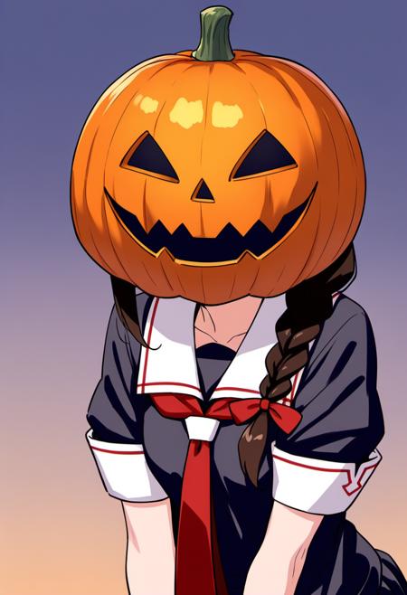[Illustrious] Pumpkin face / カボチャ頭
