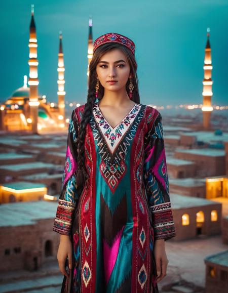 Uyghur Etles LoRA | 维吾尔艾德莱斯裙