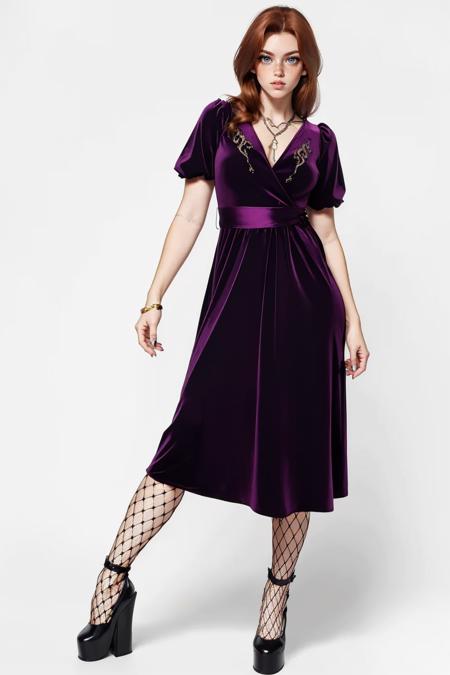 Velvet Wrap Dress