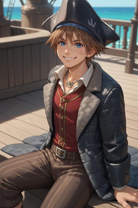 Sora (3 Outfits) - Kingdom Hearts - (Pony) / (Illustrious)