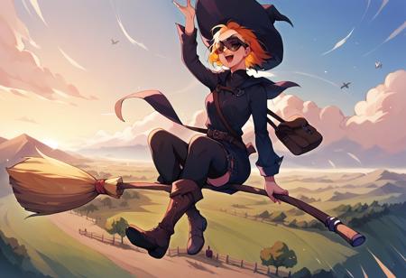 Broom riding (with variants) (Concept) for Pony