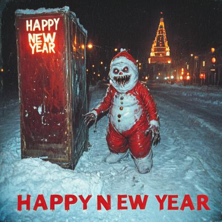 Horror Snowman Happy New Year! [SDXL]