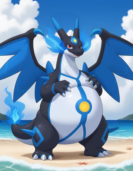 Mega Charizard X2 - Pocketown (Pokemon) - SDXL(Pony)版本v3_pindigoxl (ID: 1228470)