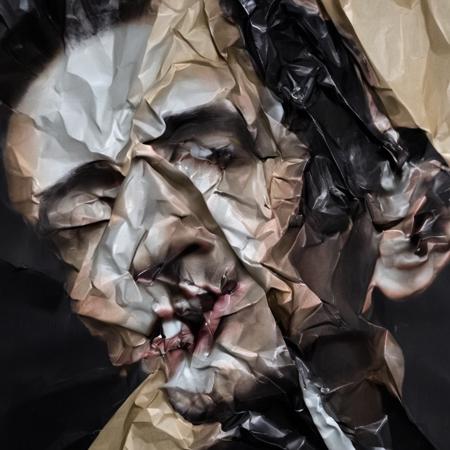 Сrumpled paper. SDXL