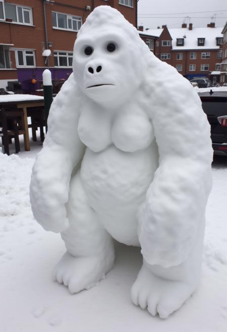 Amateur Snowman Sculptor [FLUX]