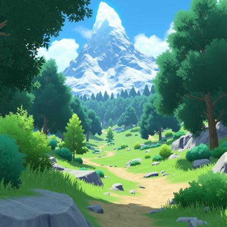 Genshin style landscapes