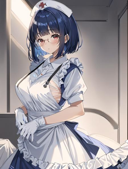 Long Puffy Nurse Uniform