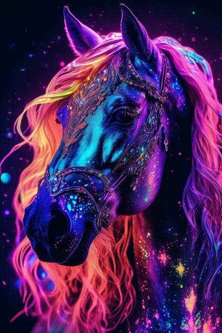 Blacklight Makeup — SDXL LoRA