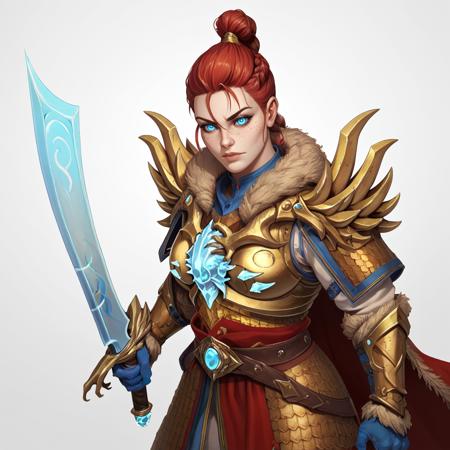 Naryska Leysa, The Golden Knight | Kislev (Total War Warhammer)