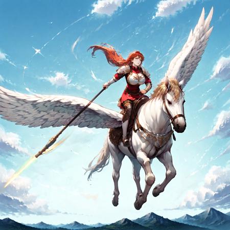 Pegasus knight / ペガサスナイト (Fire Emblem) Pony/Flux/IL