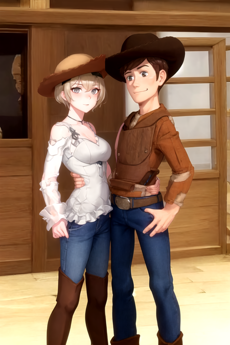 Woody x Rita Rossweisse (Toy's Story x Honkai Impact 3rd)